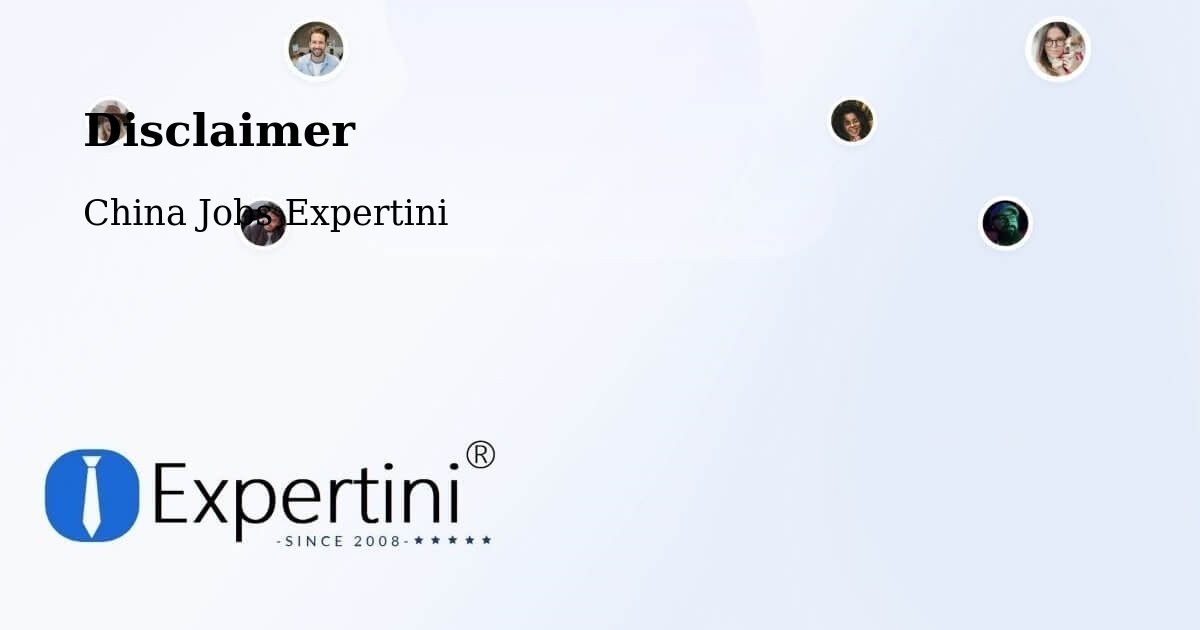 Disclaimer – Taizhou - China Jobs Expertini